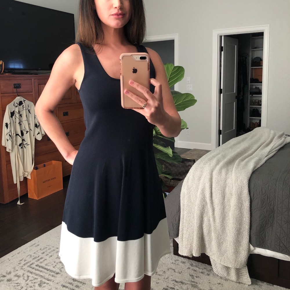 Sweater knit dress.
